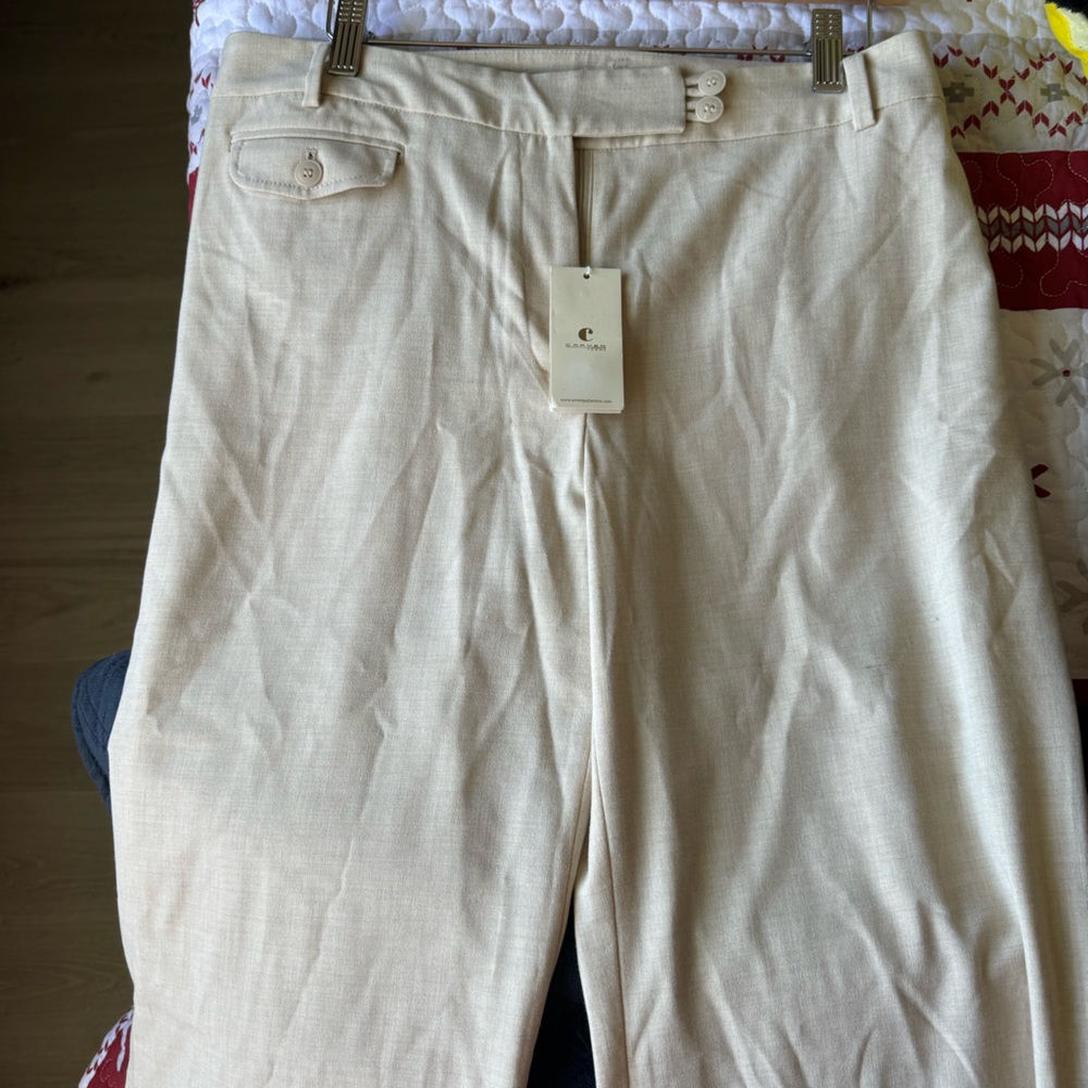 Carven Femme Cream Pants Size 13/14